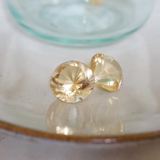Natural citrine diamonds