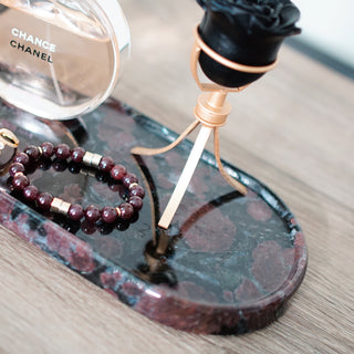 Garnet Astrophyllite Plate