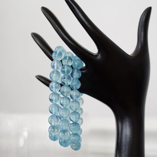 High Quality Aquamarine bead bracelet 9-10 mm