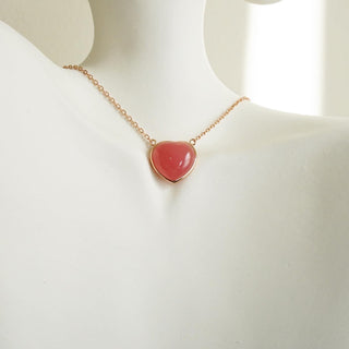 High quality Rhodochrosite.925 sterling silver ( Rose Gold) necklace