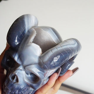 Druzy Agate Skull 1500 grams