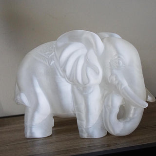13 lbs Large Selenite Elephant carving