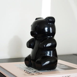Large Black Obsidian Gummy Bear Carving