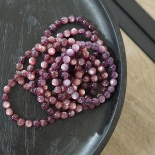 8mm Gems Lepidolite bead bracelet
