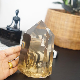 AAA quality Luxurious Honey Natural Citrine Tower with amazing clarity.